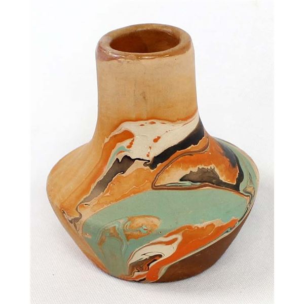 Nemadji Swirled Pottery Vase