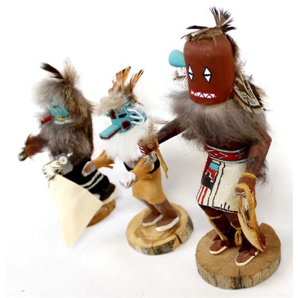 3 Native American Navajo Kachinas