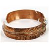 Image 9 : Navajo Copper and Turquoise Feather Bracelet