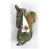 Image 8 : Zuni Azurite & Malachite Badger Fetish by Jeffery Tsalabutie