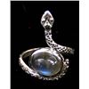 Image 2 : Sterling Labradorite Snake Ring, Size 8.5