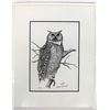 Image 1 : Signed and Numbered Owl Print by Claude Randall