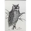 Image 2 : Signed and Numbered Owl Print by Claude Randall