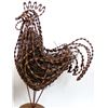 Image 2 : Pair of Rustic Metal Art Chickens