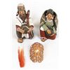 Image 2 : Peruvian Pottery 3 Piece Nativity Set