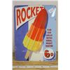 Image 1 : Heavy Metal Rocket Sign 6" X 8"