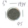 Image 1 : 1934 Canadian 5¢