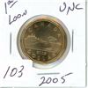 Image 1 : 2005 Canadian $1.00 unc