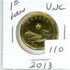 Image 1 : 2013 Canadian $1.00 unc loonie