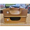 Image 2 : 2 large - Banker's wooden IN/OUT  correspondence trays