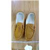 Image 1 : Ladies Size 8 Suede Moccasin Slippers