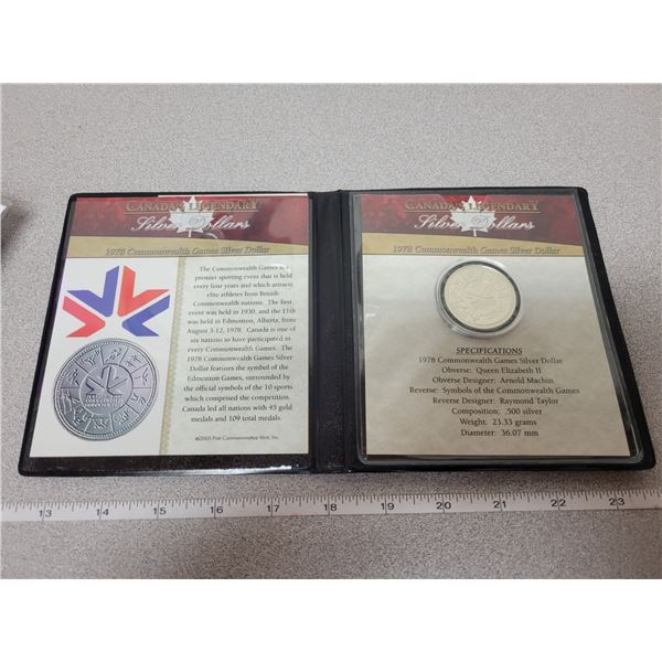 1978 - Commonweath Games Silver Dollar - 1st Commemorative Mint