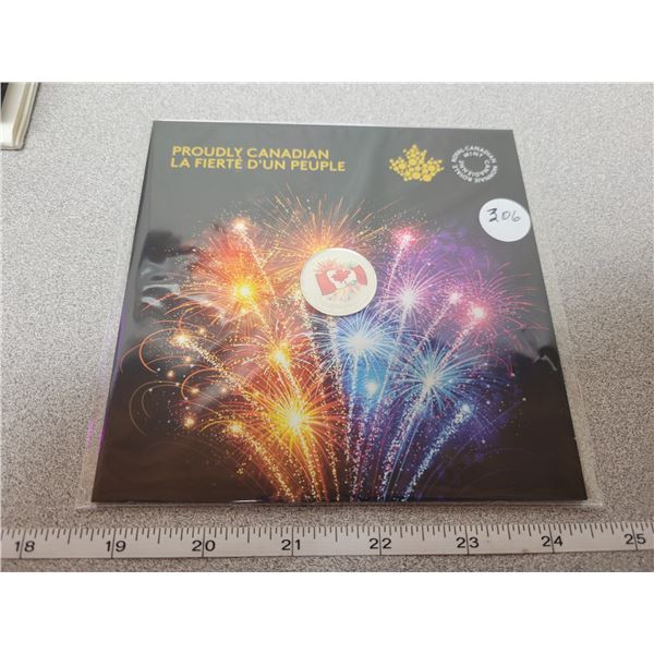 1867-2017 -$5.00 Pure Silver Gift Coin - Proudly Canadian (Sealed)