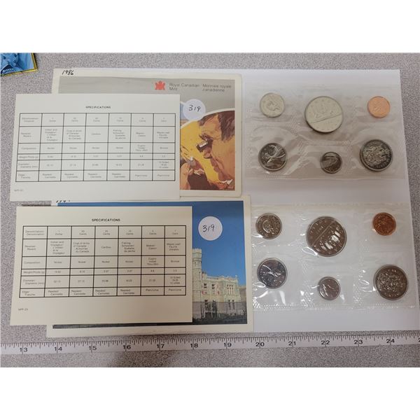 1986 & 1987 Specimen Sets