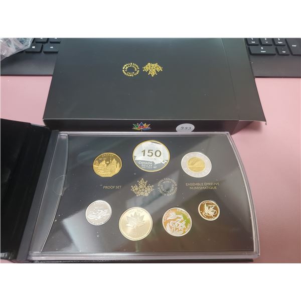 HIGHLY PRIZED - 2017 Large Case  Special Edition Fine Silver Proof Set (Canada 150)