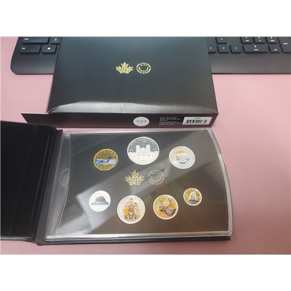 HIGHLY PRIZED -2018 - Large Cased COLORIZED Fine Silver Proof Set