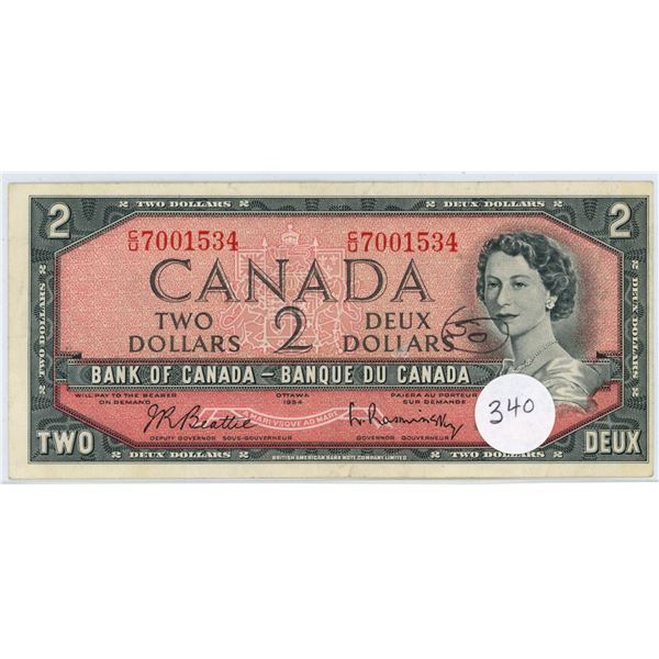 1954 - $2.00 Note - Beattie/Rasminski - CU7001534