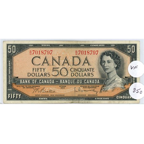 1954 - $50.00 Note - #BH7018797 - F