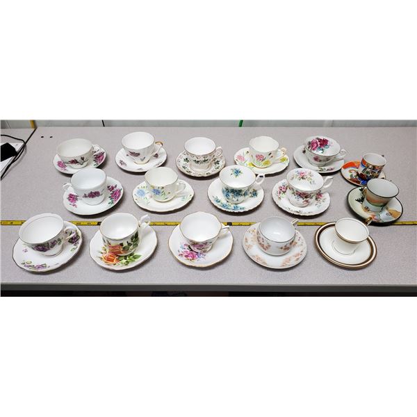 16 cups & saucers