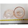 Image 3 : Butter dish, depression glass Pink- Madrid