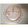 Image 1 : Divided dish depression dish, pink - Princess