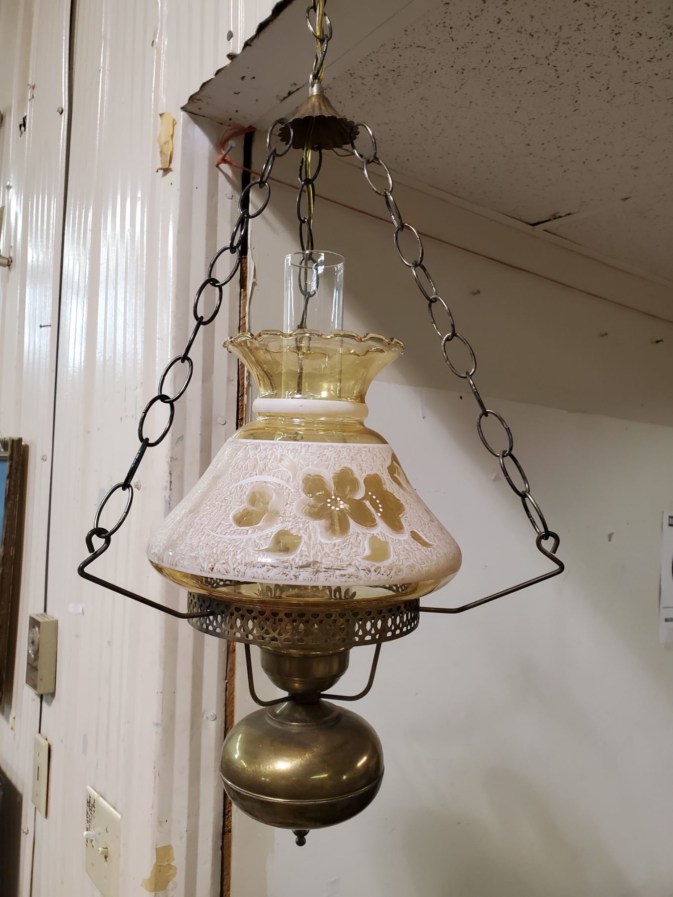Double swag lamp Schmalz Auctions