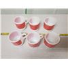 Image 1 : 6 Fire King mugs