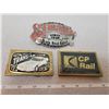 Image 1 : Three belt buckles - CP rail, Trans Am, Sturgis Black Hills Rally 2006