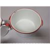 Image 2 : Red & white enamel coffee pot and pot with lid - no leaks