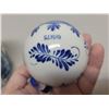 Image 3 : Delft Christmas ball ornament in tin