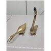 Image 2 : Pair of brass geese ornaments