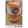 Image 1 : rare gulf oil can made of cardboard - full