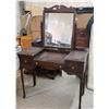 Image 1 : Hardwood dressing table mirror desk bedroom furniture ( from Estate)  approximately 42" w mirror 21"