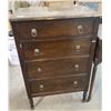 Image 1 : Hardwood 4 drawer dresser ( from Estate) approx. 27.5" x 42.5"x18"