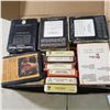 Image 1 : large lot of 8 track tapes vintage original rock and roll, plus Disney, Abba