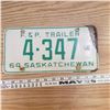 Image 3 : 1964 F & P trailer license plate Saskatchewan