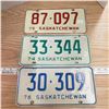 Image 1 : 1974, 1975, 1976 Saskatchewan license plates