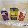 Image 1 : Lot of vintage lighter fluid tins