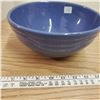 Image 1 : Blue glaze pottery bowl - possible Medalta