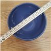 Image 3 : Blue glaze pottery bowl - possible Medalta