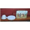 Image 1 : golf collectibles tin and dishes