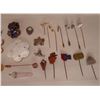 Image 2 : assortment of jewelry pendants, crystals, pins