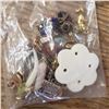 Image 6 : assortment of jewelry pendants, crystals, pins
