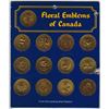 Image 2 : COAT of ARMS of CANADA / FLORAL EMBLEMS MEDALLION SET