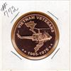 Image 1 : 1 OUNCE COPPER  .999 FINE - VIETNAM VETERANS