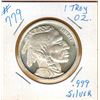 Image 1 : 1 OUNCE SILVER - .999 FINE SILVER - INDIAN HEAD / BUFFALO DESIGN