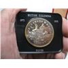 Image 2 : 1971 CANADIAN CASED SILVER DOLLAR - BRITISH COLUMBIA CENTENNIAL - Nicely Toned