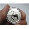 Image 2 : 2011 CANADIAN $20 SILVER COIN - .9999 PURE SILVER - CANOE