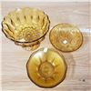 Image 1 : 3 amber glassware glass bowls