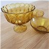 Image 5 : 3 amber glassware glass bowls